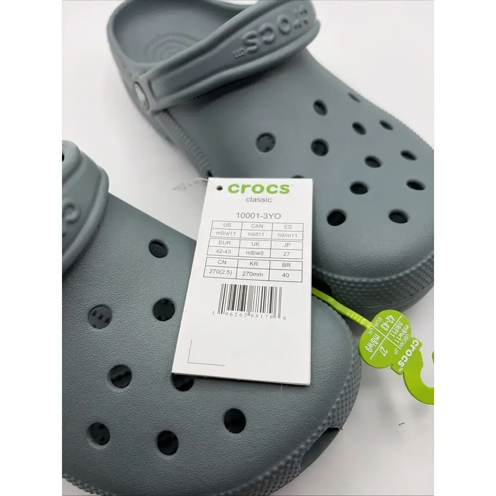 Crocs Men's Classic Clog Authentic Shoe Style 10001 Sz US M9 W11 NWT Pond